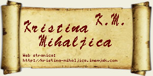 Kristina Mihaljica vizit kartica